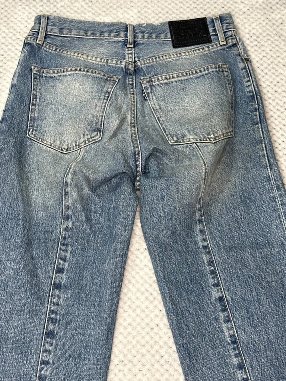 Levi's Made & Crafted Jane Crop Jeans Womens 27 High Rise Button Fly Distressed